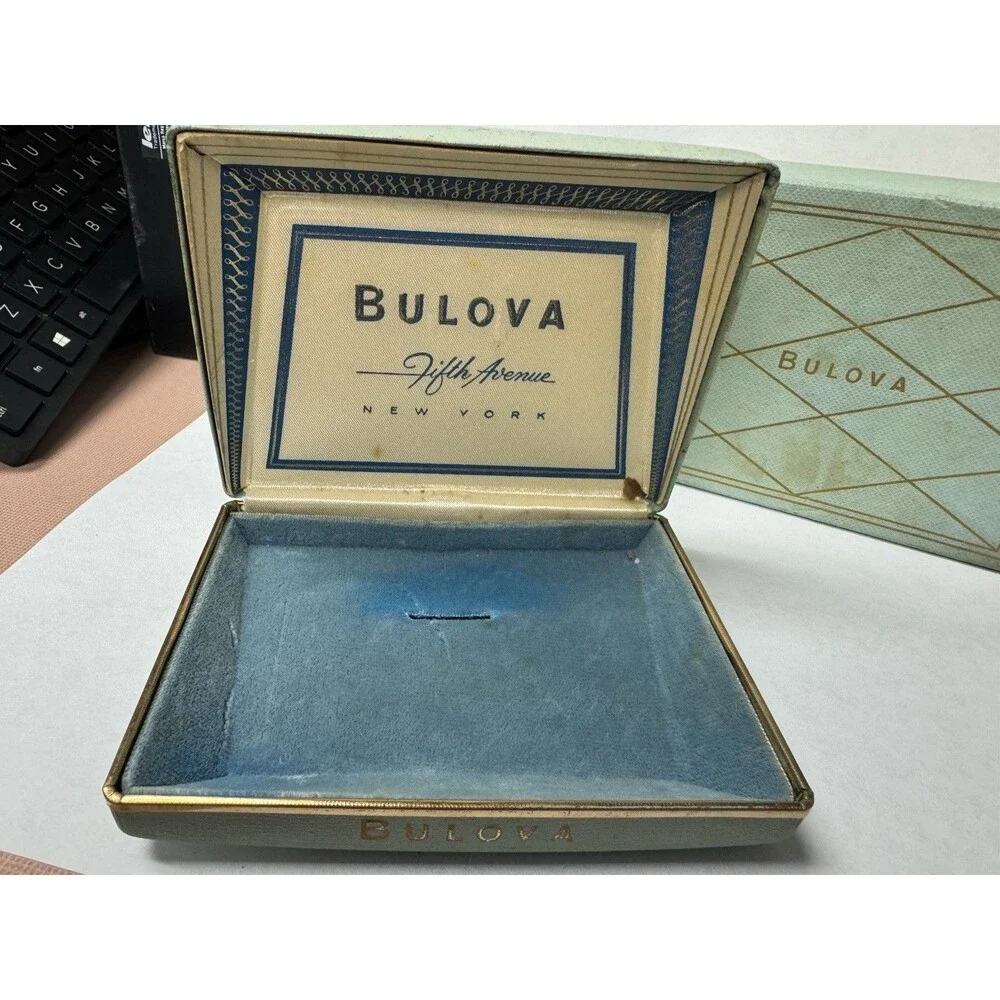 Lot of 3 Vintage Bulova Watch Boxes Empty Boxes